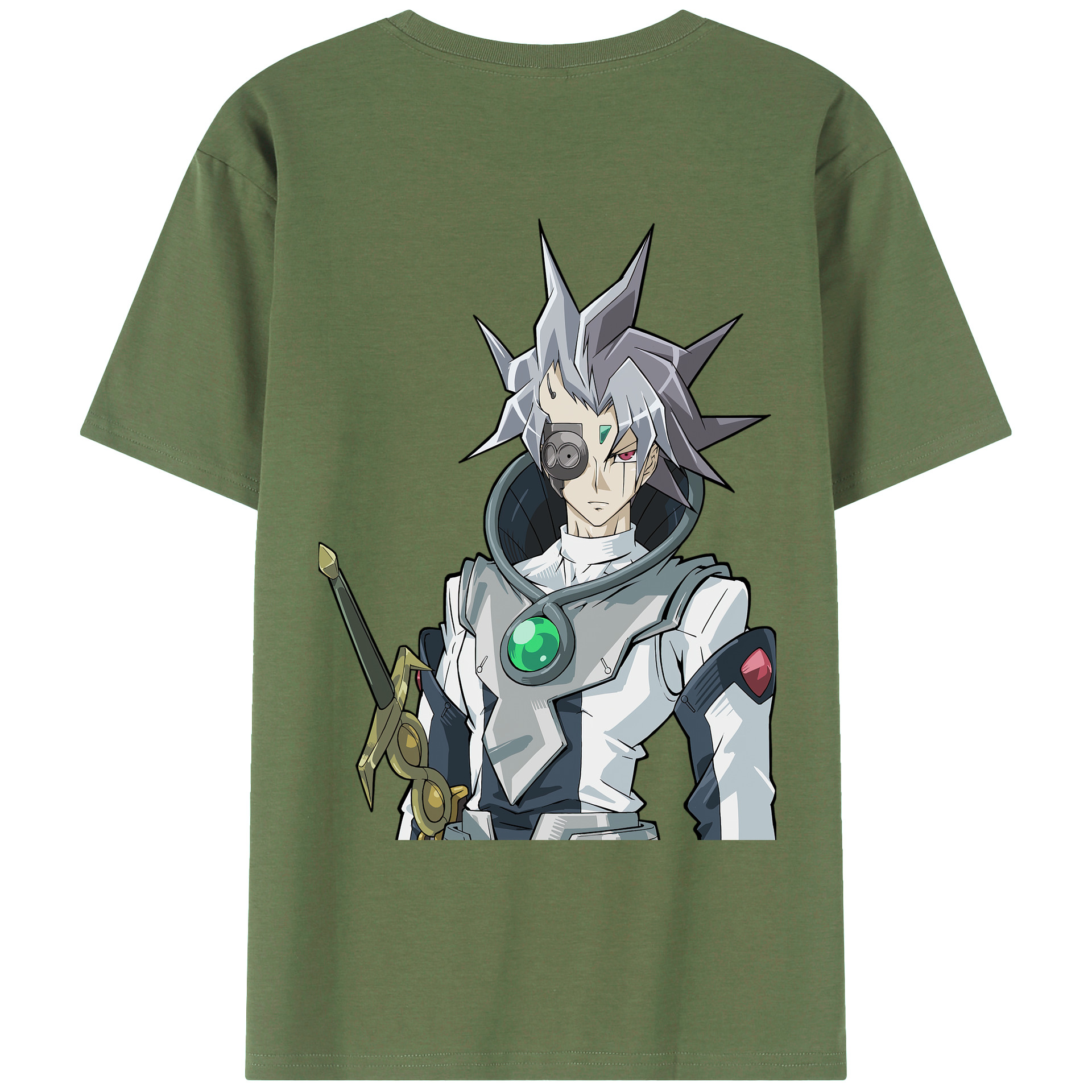 （画像用） 遊☆戯☆王 Yu-Gi-Oh! 綿100％ メンズ半袖Tシャツ（バックプリント） 通気性